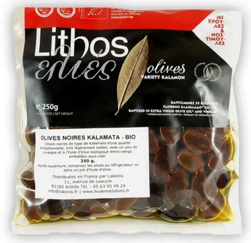 Olives noires "Kalamata" Lithos bio SV500